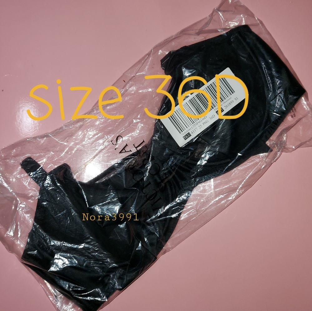 Victoria Secret Satin Bow Bra size 36D NWT
